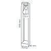 In-lite Ace High Flat Grey 12V-3W LED WW