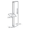 In-lite Evo Dark Solitary 12V-2W Alu Dark (anodized) Warm White