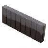 Blokjesband Recht 6x20x50 cm Antraciet