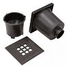 Kolk Vloerput + Gietijzer Deksel 20x20cm Ø75 mm