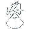 In-lite Mini Wedge Dark (new) wall 12v-1.5w led alu. Dark Grey WW