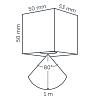 In-lite CUBID Wall 12V-0.5W LED Alu Rose Silver