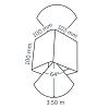 In-lite Ace Up-Down Wall 100-230V Rose Silver 8.5W