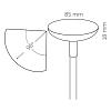 In-lite Sway Tube Low  -  losse staander - 60 cm