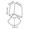 In-Lite Ace Down Wall Corten 12V-3W LED WW