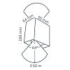 In-lite Ace Up-Down Wall Dark 12V-7W LED WW