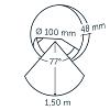 In-lite Blink (NEW) Wall 12V-1.5W LED Alu. rose silver WW