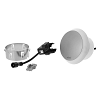 In-lite Puck 60 Rose Silver 12V-1.5W LED Ø60mm Warm White diffuse Ring 86mm