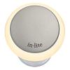 In-lite Puck 22 Rose Silver 12V-0.6W LED Ø22mm Warm White diffuse Ring 34mm