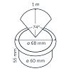In-lite Hyve Integrated 1 Watt Ø60 mm
