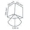 In-lite Ace Down Wall 100-230V Corten 8.5W