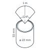 In-lite DB-LED (WW)  Integrated 12V-0.5W LED rond 22mm