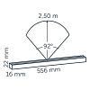 In-lite Evo Hyde 550 Dark 12V-2W Warm White
