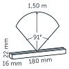 In-lite Evo Hyde 180 Dark 12V-0.5W Warm White