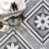 GeoCeramica 60x60x4 cm Concreet Flower Decorate