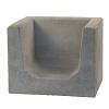 U-element hoeksteen 50x40x40cm Grijs