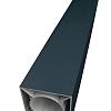 Alu Paal 1830x90x90 mm Zilver RAL9006 tbv IdeAl en SeriAl scherm