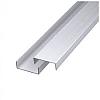 Alu U-Lijst Zilver Ral 9006 lengte 180cm