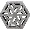 Schellevis Eco tegel 37.5x37.5x7 cm Antraciet