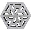 Schellevis Eco tegel 37.5x37.5x7 cm Grijs