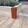 Stapelblok Linia-Patio Afdekker Hoekstuk 15x15x43 cm Corten