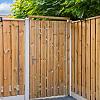 Tuindeur Privacy Grenen groen geïmpregneerd 100x195 cm incl rvs deurbeslag en een cilinderslot