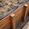 Paal hardhout geschaafd gepunt 6.5x6.5x300 cm