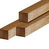 Paal hardhout geschaafd gepunt 6.5x6.5x300 cm