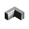 Hoekstuk 13-15x25 cm 90 gr. inwendig vb grijs