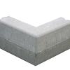 Hoekstuk 13-15x25 cm 90 gr. uitwendig vb grijs