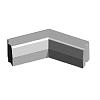 Hoekstuk 13-15x25 cm 135 gr. inwendig vb grijs
