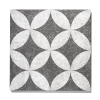 GeoProArte Design 60x60x4 cm Dark Grey Flower