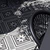 GeoCeramica 60x60x4 cm Concreet Flower Decorate