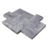 Damme ongetrommeld 20x20x6 cm grijs-zwart