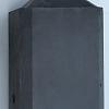 Betonpaal glad diamantkop hoekpaal 10x10x310cm Antraciet (2 onderplaten van 26cm)