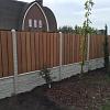 Betonpaal granietmotief diamantkop lange sleuven 3-sponning 10x10x275cm Grijs-Wit