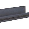 Betonpaal lichtgewicht met schroefbus tussenpaal 11.5x11.5x275cm Antraciet met Lichtleiding