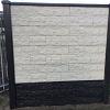 Betonplaat Dubbelzijdig Elbe-motief 184x36x4.8cm Antraciet