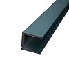 Alu U-Lijst Antraciet Ral 7016 lengte 180cm