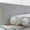 Betonpaal glad ronde kop eindpaal 10x10x275cm Grijs-Wit