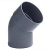 PVC 075 Bocht 45° 2xL-75mm