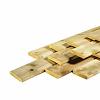 Plank geschaafd grenen met afgeronde hoek 16x140x3600mm