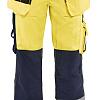 Dames Werkbroek High vis 154318043389C34 High Vis Geel-Marineblauw mt. C34