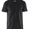 T-Shirt. V-hals 336011659900XXXL Zwart mt. XXXL