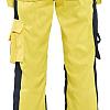 Dames Werkbroek High vis 154318043389C34 High Vis Geel-Marineblauw mt. C34