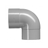 PVC 075 Bocht 90° 1xL-75mm mof-spie
