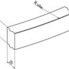 Bochtband 18-20x25-78.5 cm R=2  vb grijs uitwendig