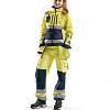 Dames Werkbroek High vis 154318043389C34 High Vis Geel-Marineblauw mt. C34