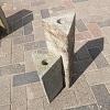 Restpartij Fonteinset2 Graniet Grijs driehoek 15x 35-50cm (Uitlopend) OW2019