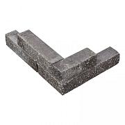 Splitblok noors antraciet 38x9x9 cm